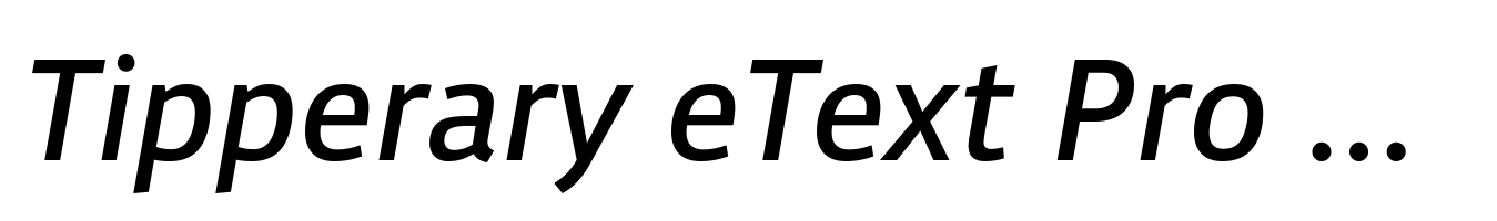 Tipperary eText Pro Semibold Italic